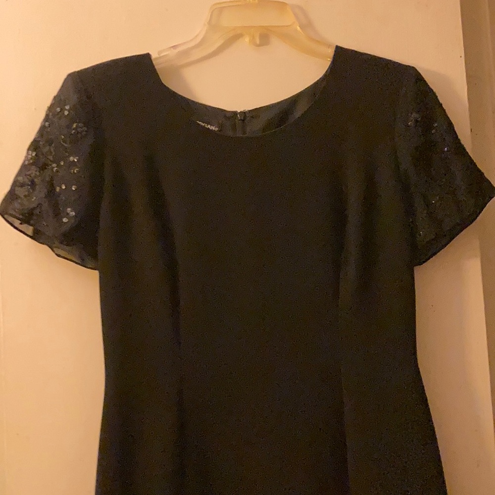 🌹Donna Morgan Short Sleeve Black Dress